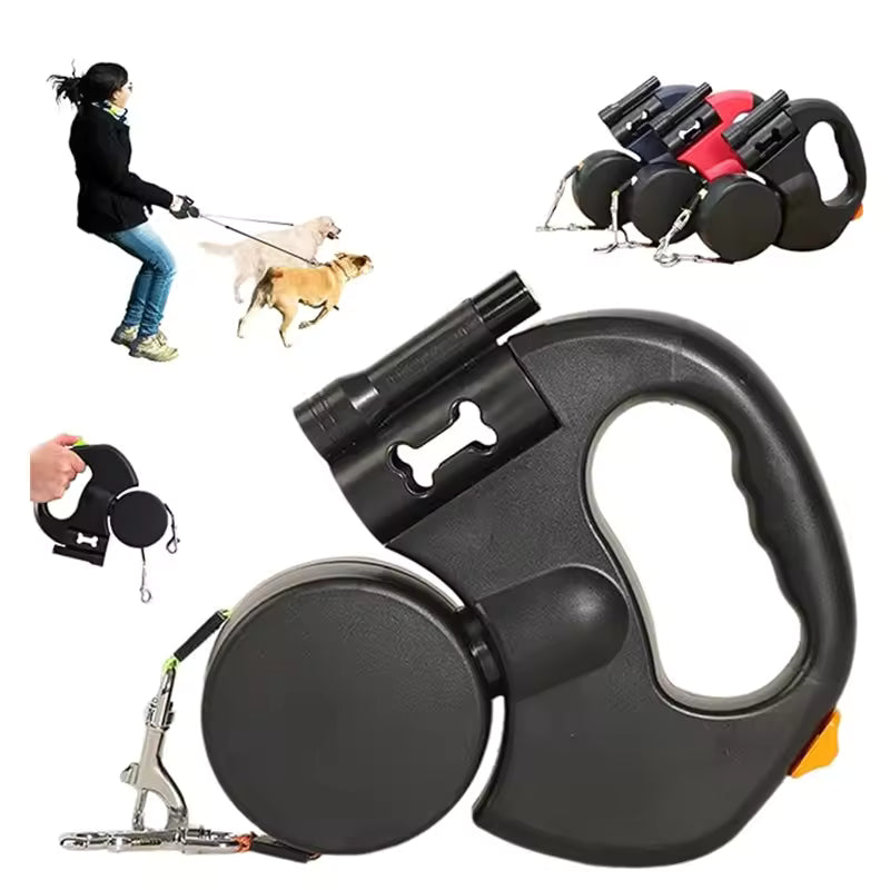 TwinPaws™ — Innovative Dual Retractable Dog Leash