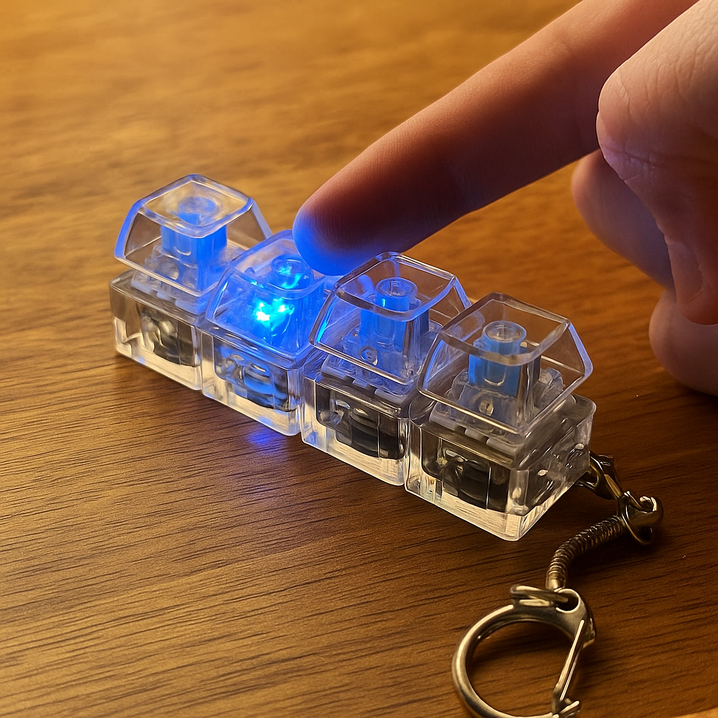 FidgetClick™ — Original LED Focus Keychain